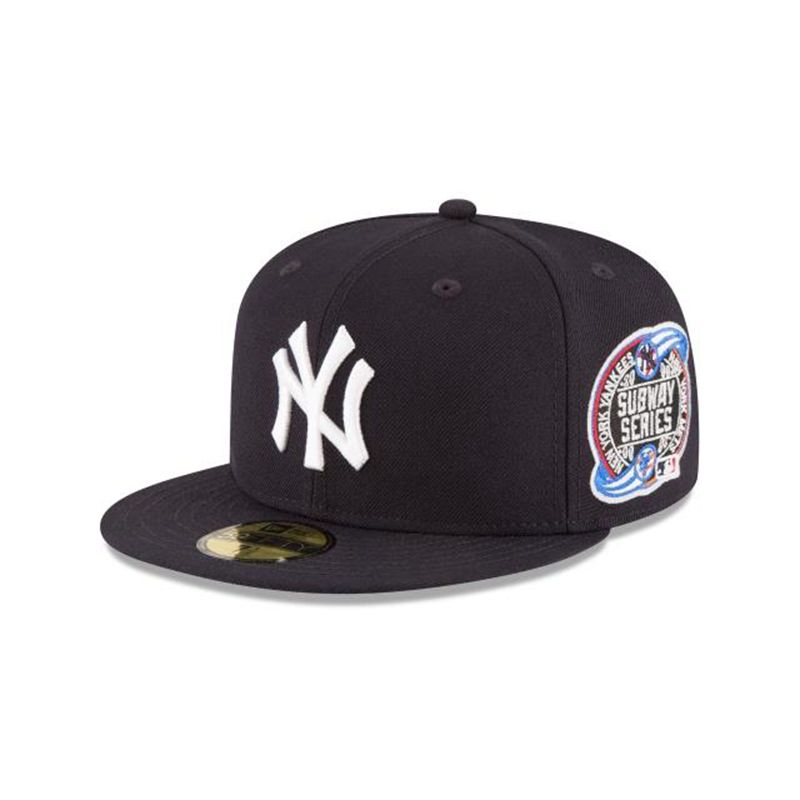 MLB New York Yankees 2000 World Series Wool 59Fifty Fitted (WJP6953) - Blue New Era Caps